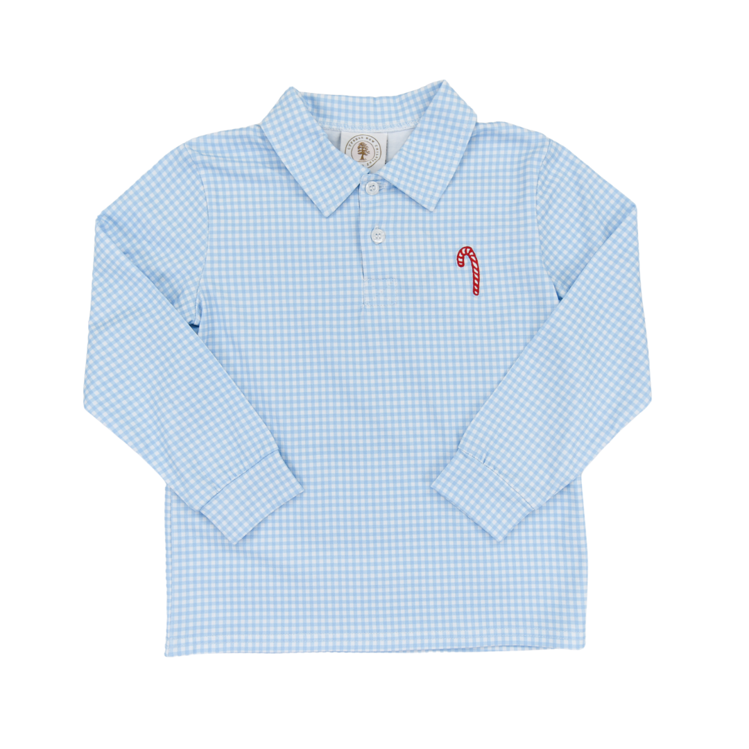Candy Cane Row Long sleeve Polo