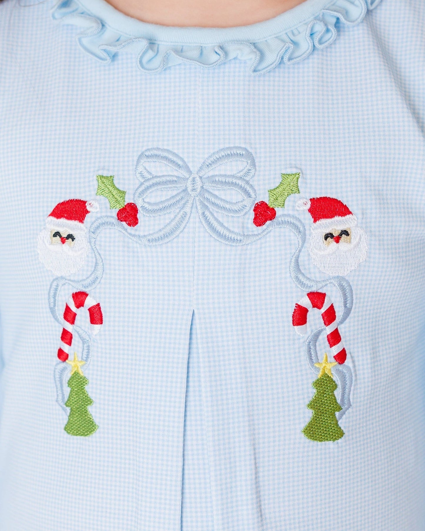 A Classic Christmas Pleat Romper