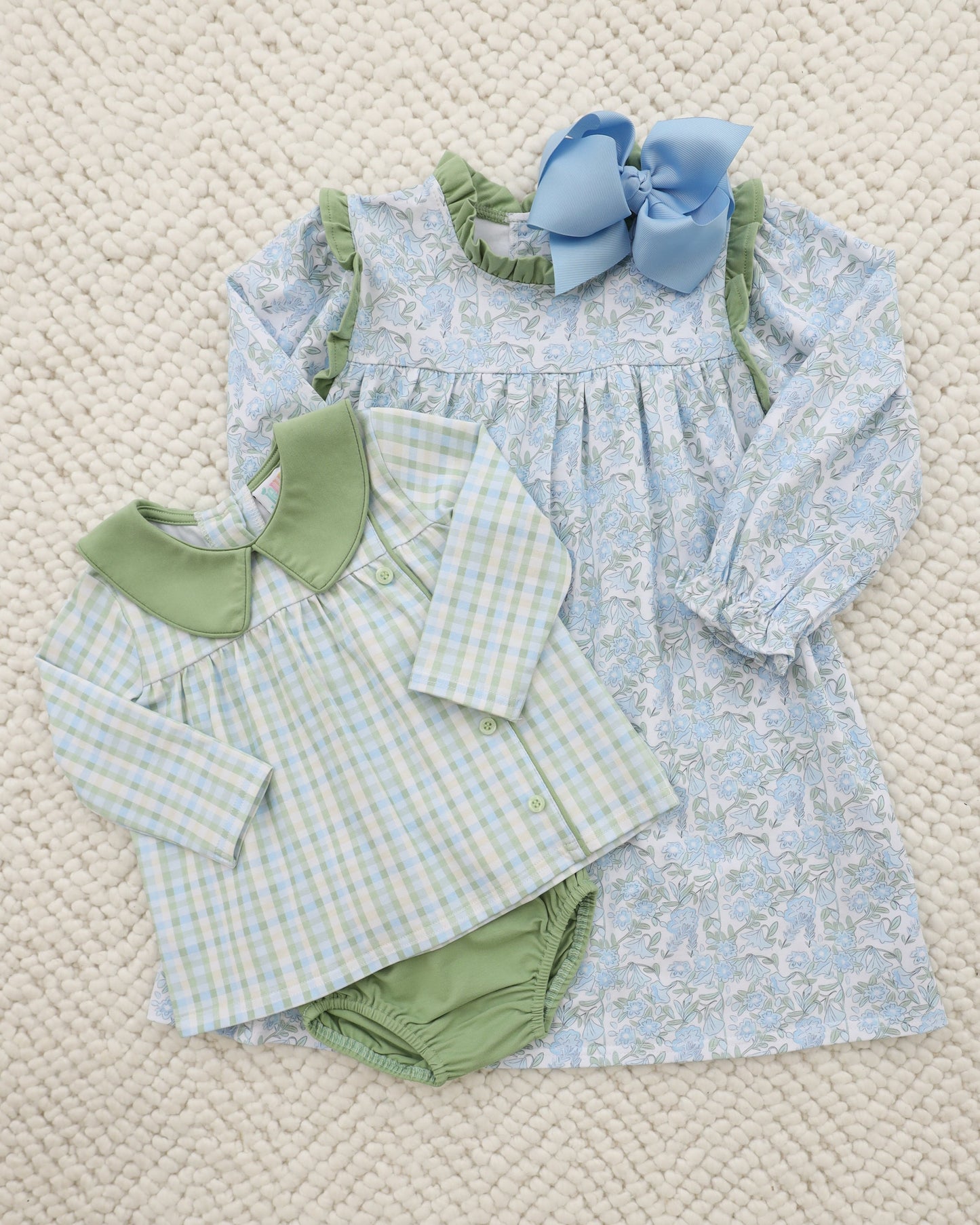 Basin Plaid Diaper Set