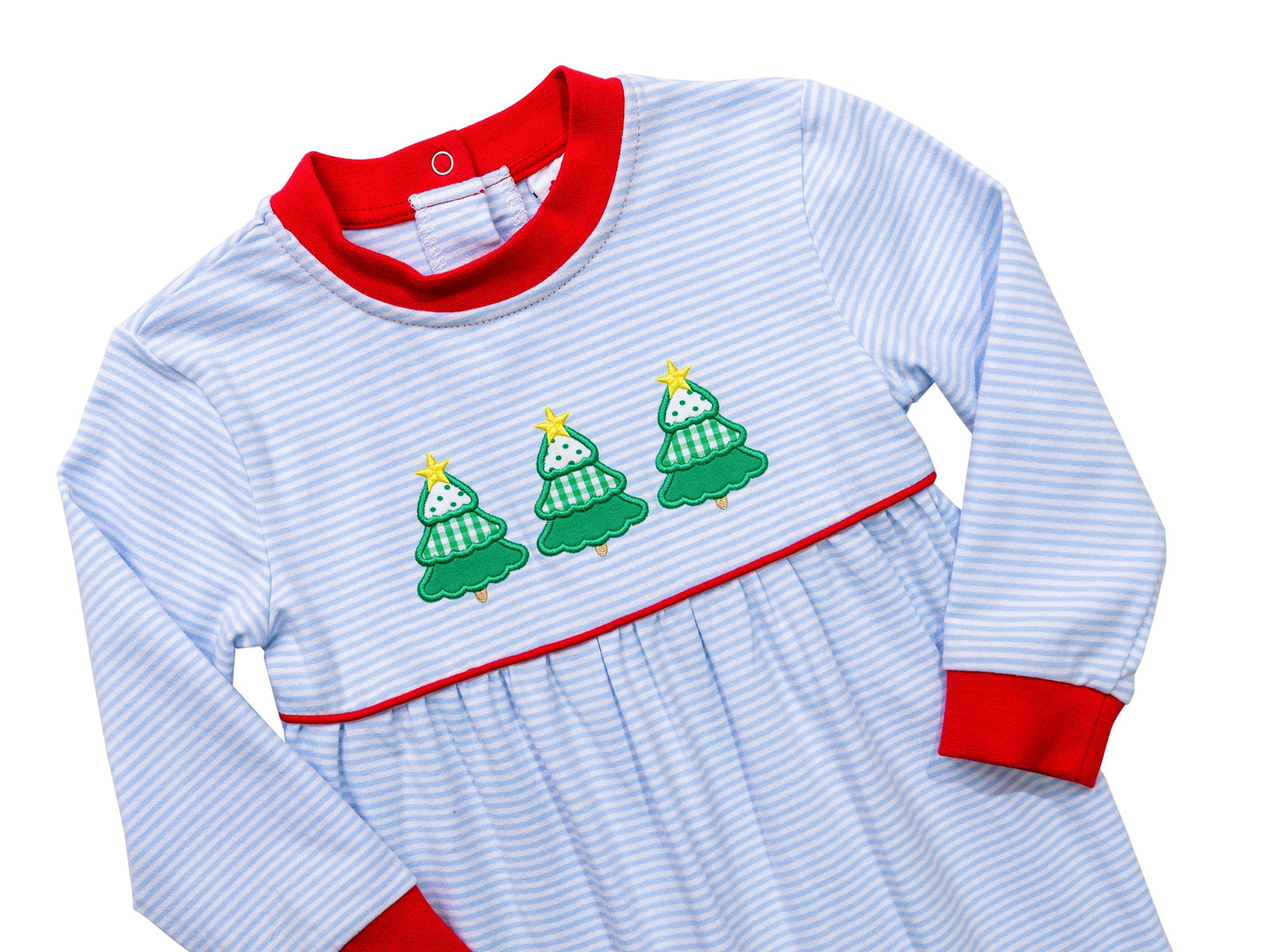Christmas Tree Trio Romper Boy