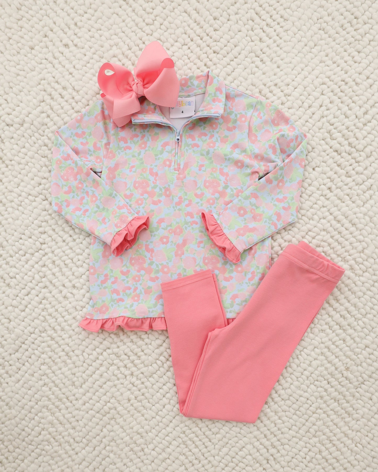 Cottage Blooms Ruffled Pullover Set