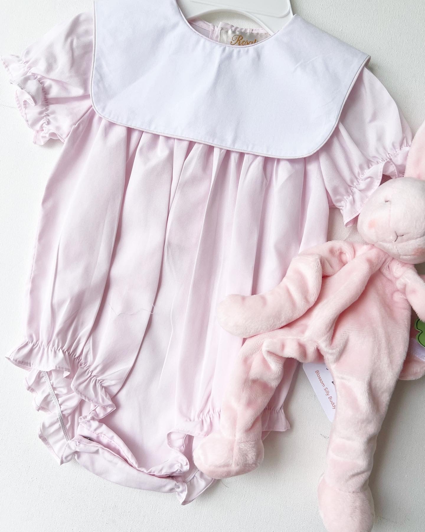 Rosalina Pink Square Bib Collar Bubble