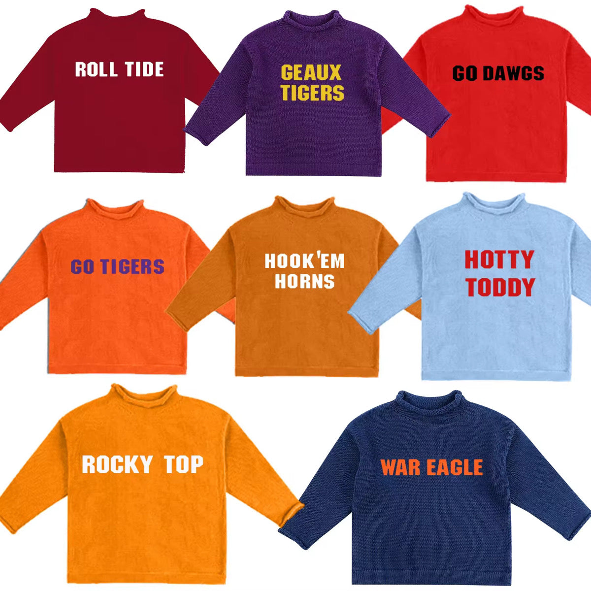 Gameday Roll Neck Sweaters