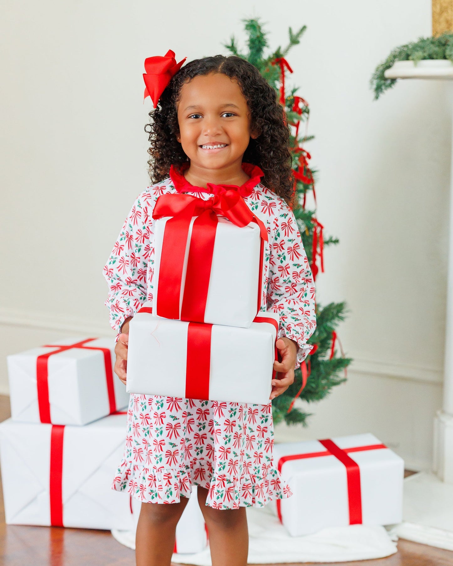 Merry Moments Holly Long Sleeve Dress