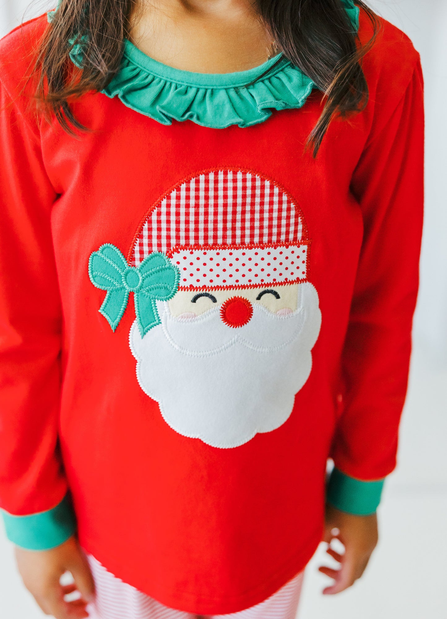 Santa Pants Set Light Skin Ruffled