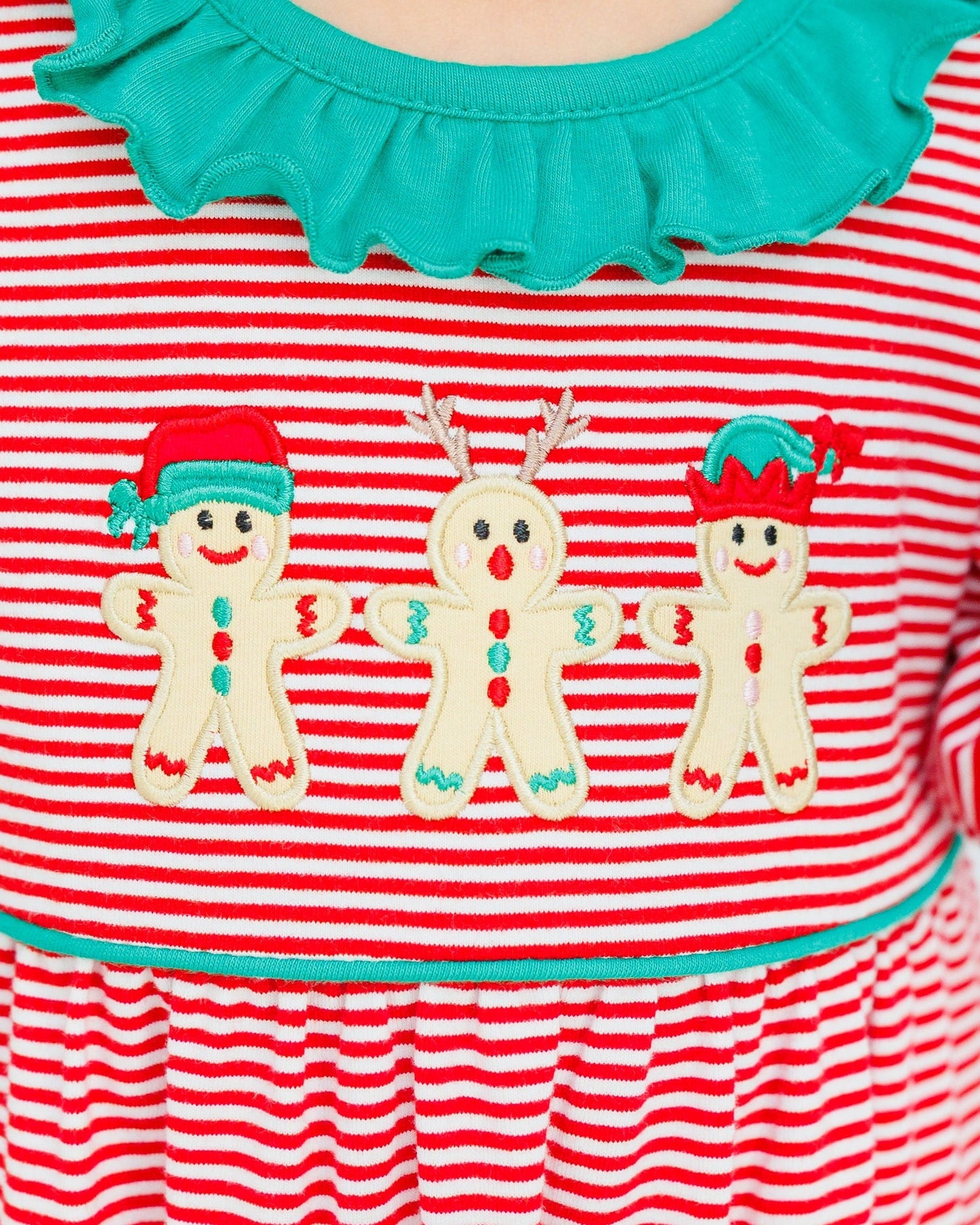 Santa's Sweet Helpers Ruffled Romper