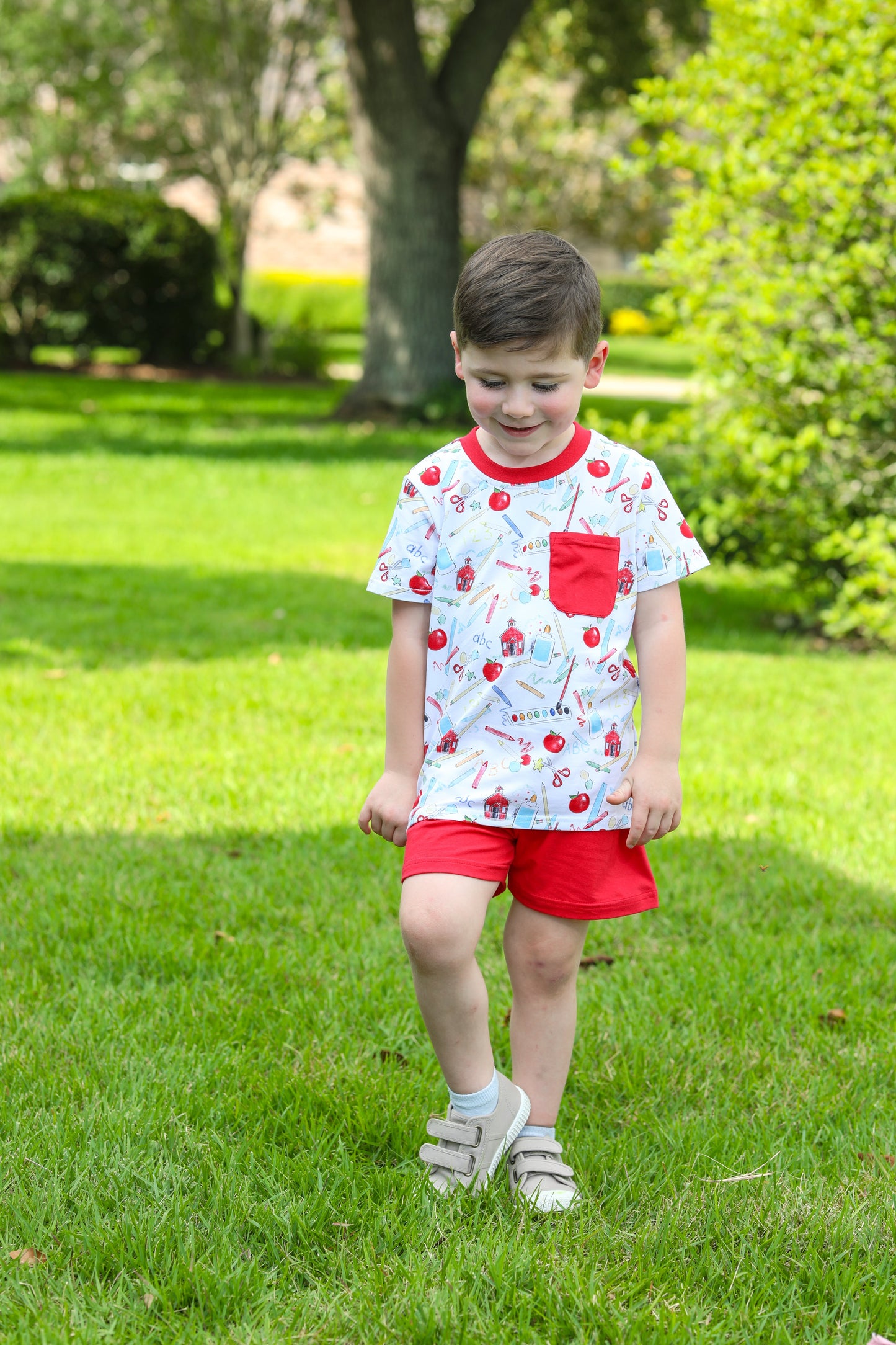 School Days Pocket Short Set Boy