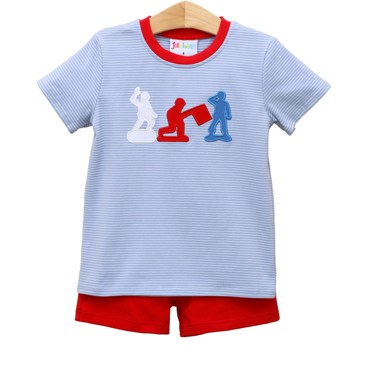 Soldier Applique Short Set