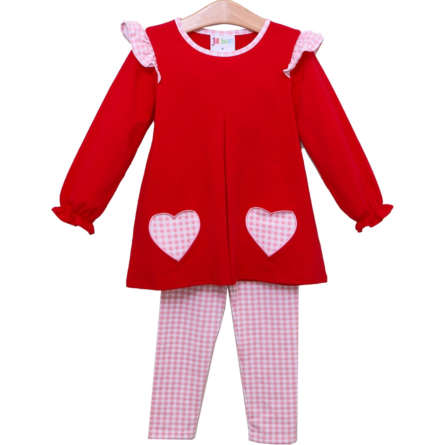 Heart Pocket Applique pants set hi - Tea and Cotton IncTea and Cotton Inc
