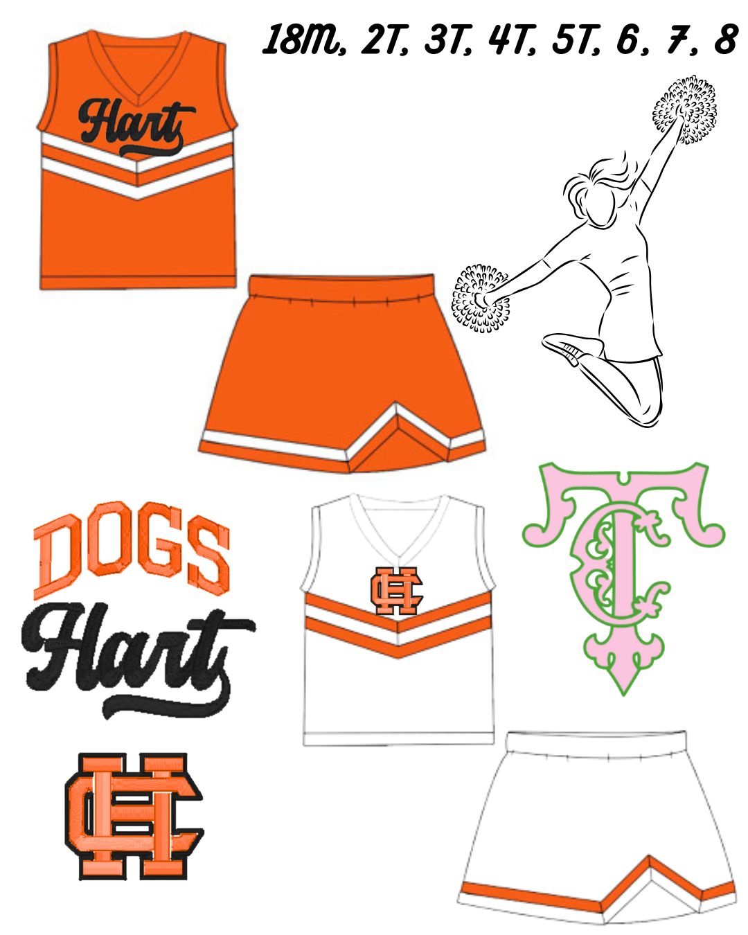 Old School Varsity Cheer Uniform