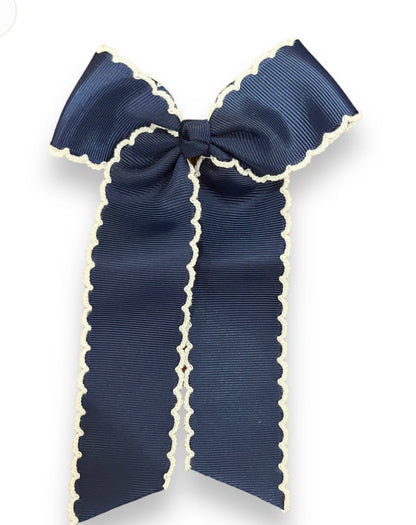 Gross grain Moon stitch Hair bow