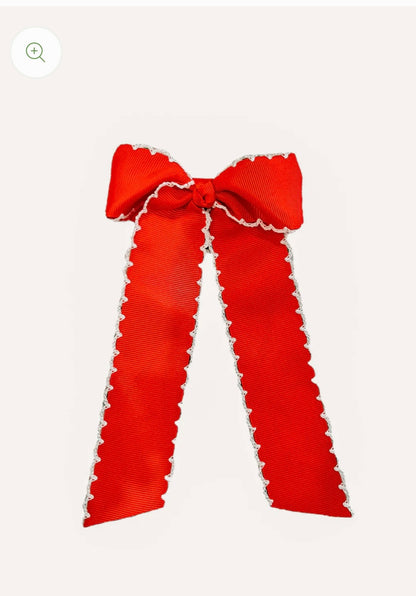 Gross grain Moon stitch Hair bow