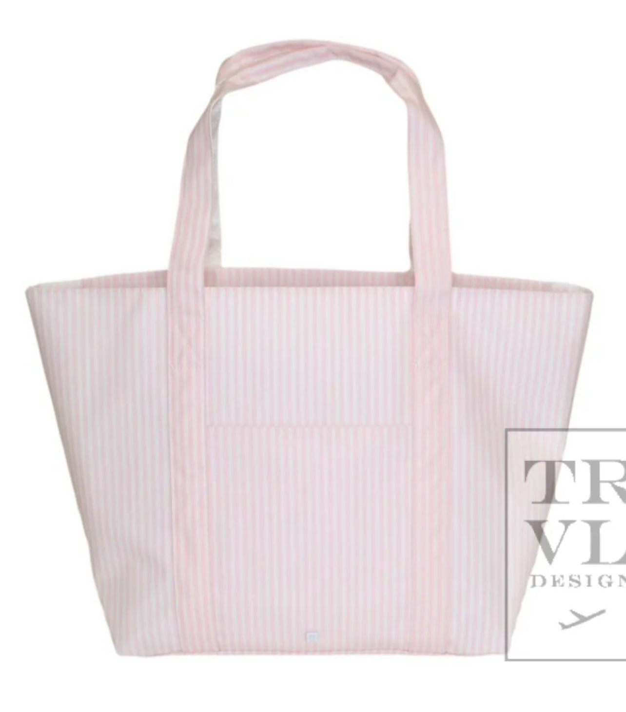 TRVL XL JUMBO TOTE with luggage slide on suitcase