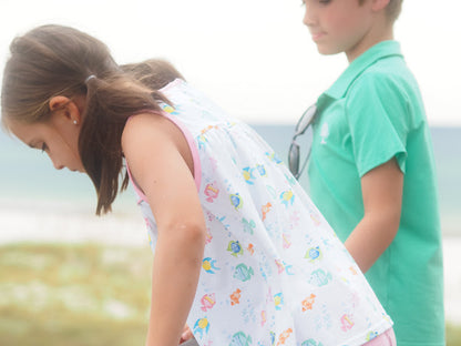 Fish Frenzy Girls Short Set