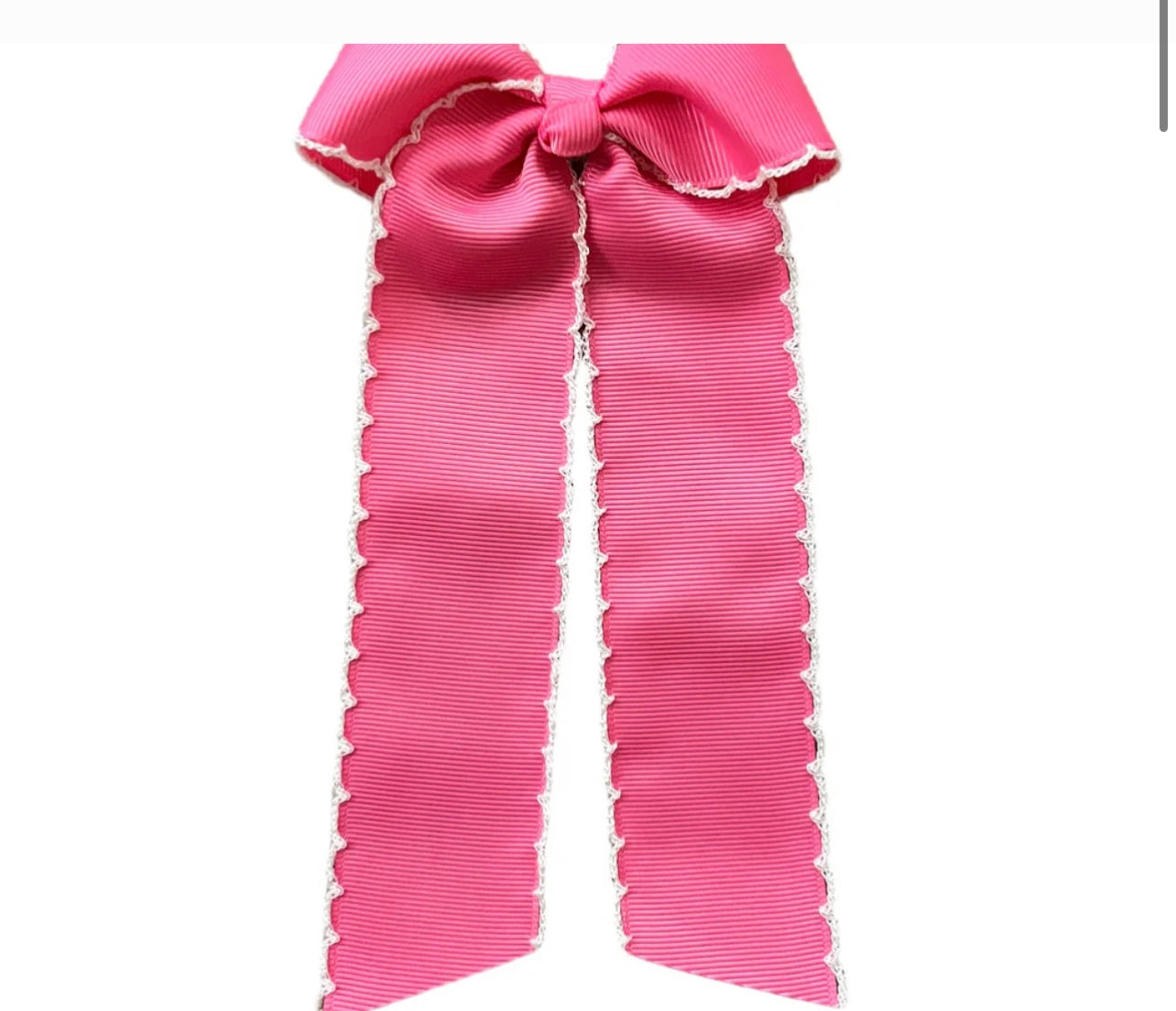 Gross grain Moon stitch Hair bow