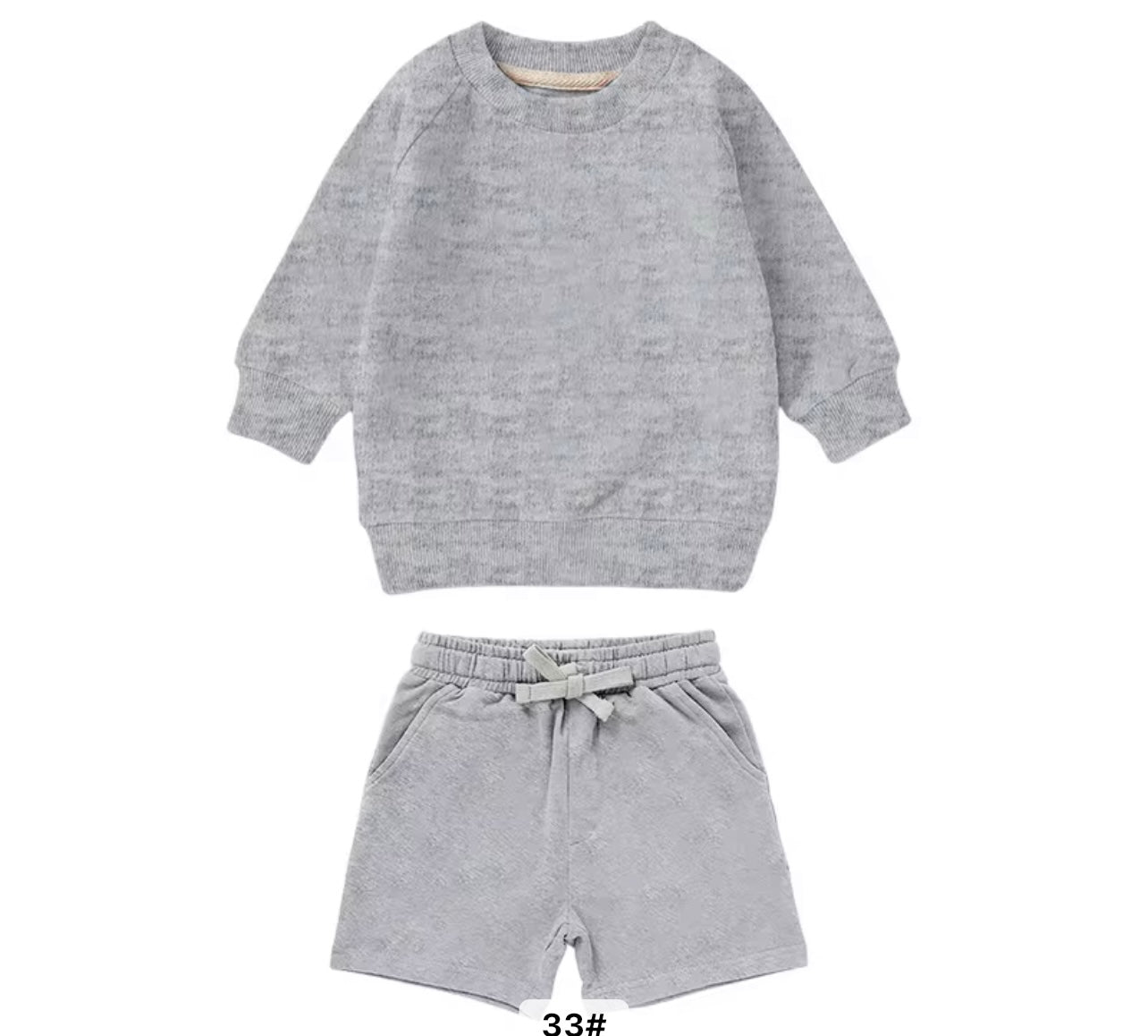 Two Piece Pullover Spring Short Set Girl/Boy