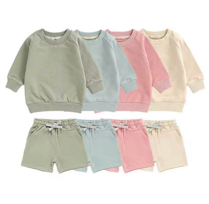 Two Piece Pullover Spring Short Set Girl/Boy