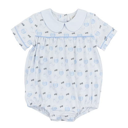 Jack O Lantern Blue Printed Boo Bubble Boys
