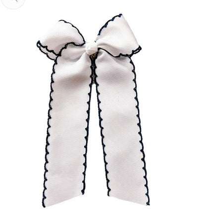 Gross grain Moon stitch Hair bow