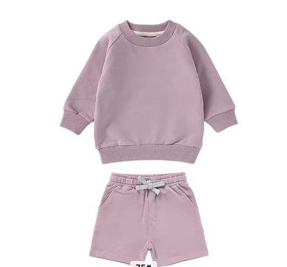 Two Piece Pullover Spring Short Set Girl/Boy