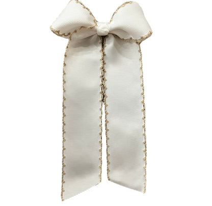 Gross grain Moon stitch Hair bow