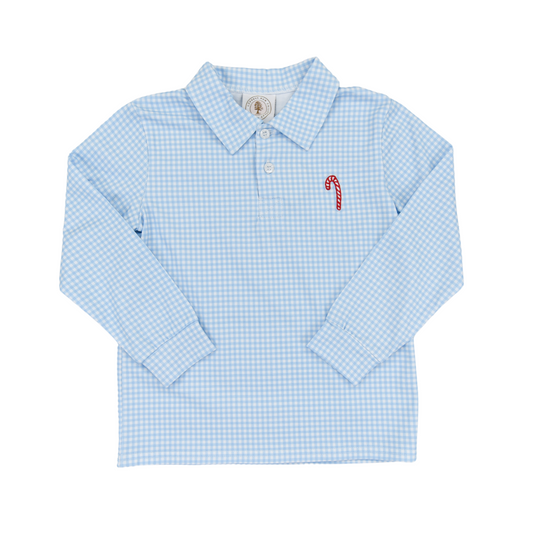 Candy Cane Row Long sleeve Polo
