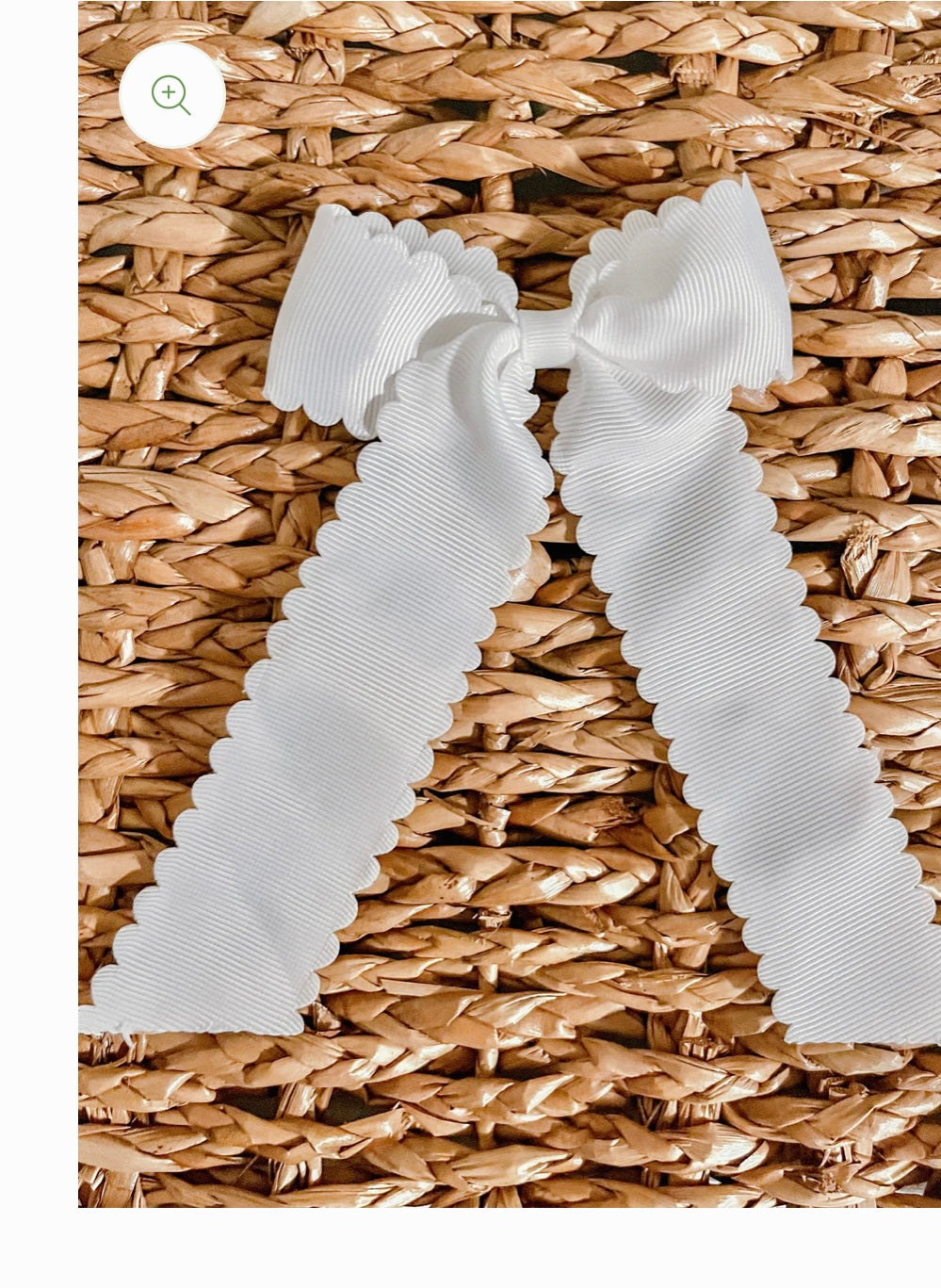 Gross grain Moon stitch Hair bow