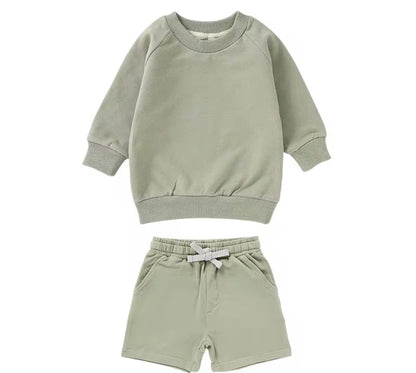 Two Piece Pullover Spring Short Set Girl/Boy