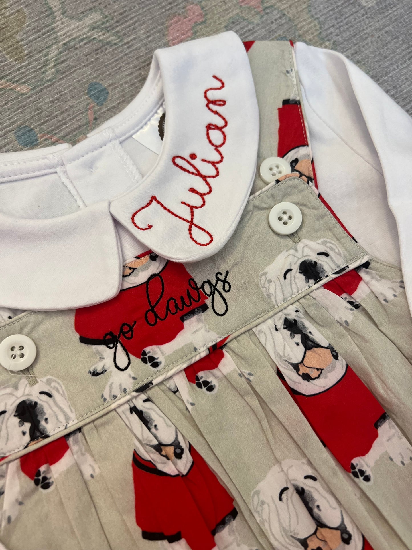 Girls Peter Pan Collar Puff Sleeve LS shirt