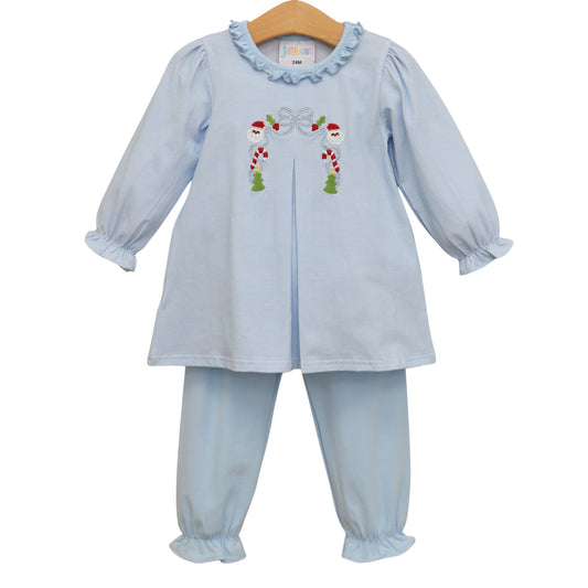 A Classic Christmas Pleat Bloomer Pant Set
