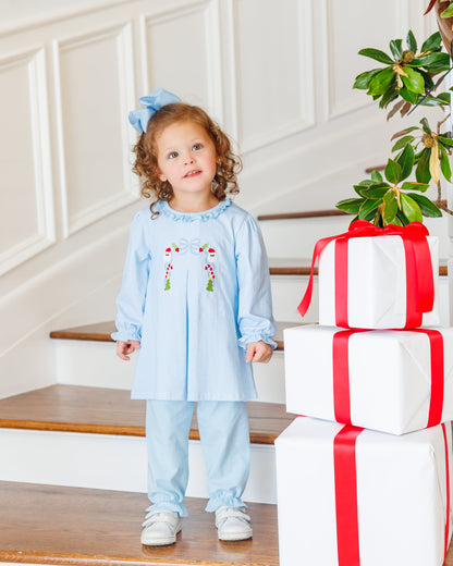 A Classic Christmas Pleat Bloomer Pant Set