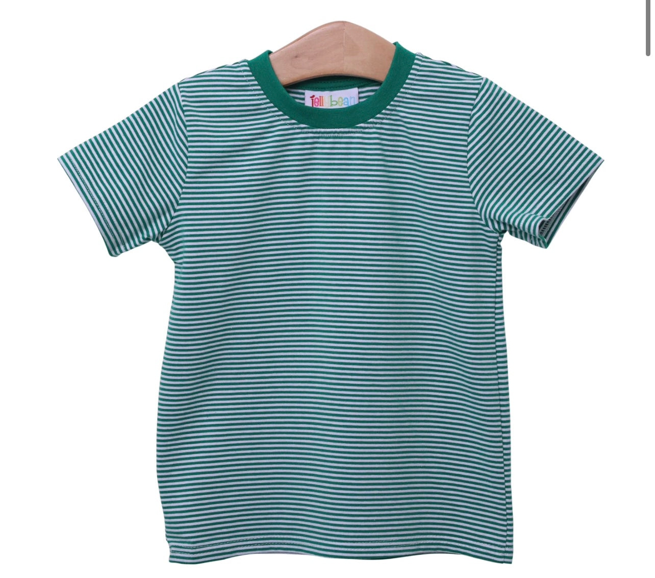 Jellybean Green Stripe Graham Tee Pick your MINI design