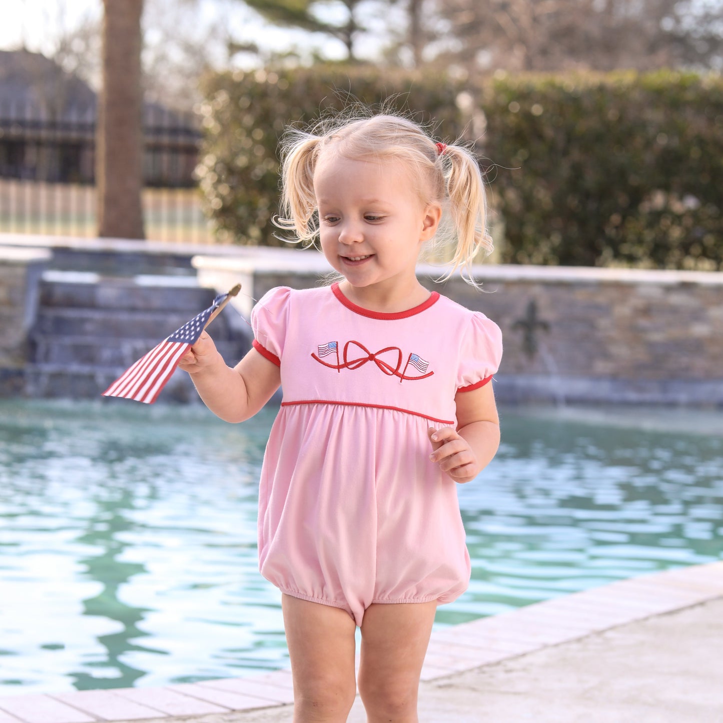 American Flag bow Bubble