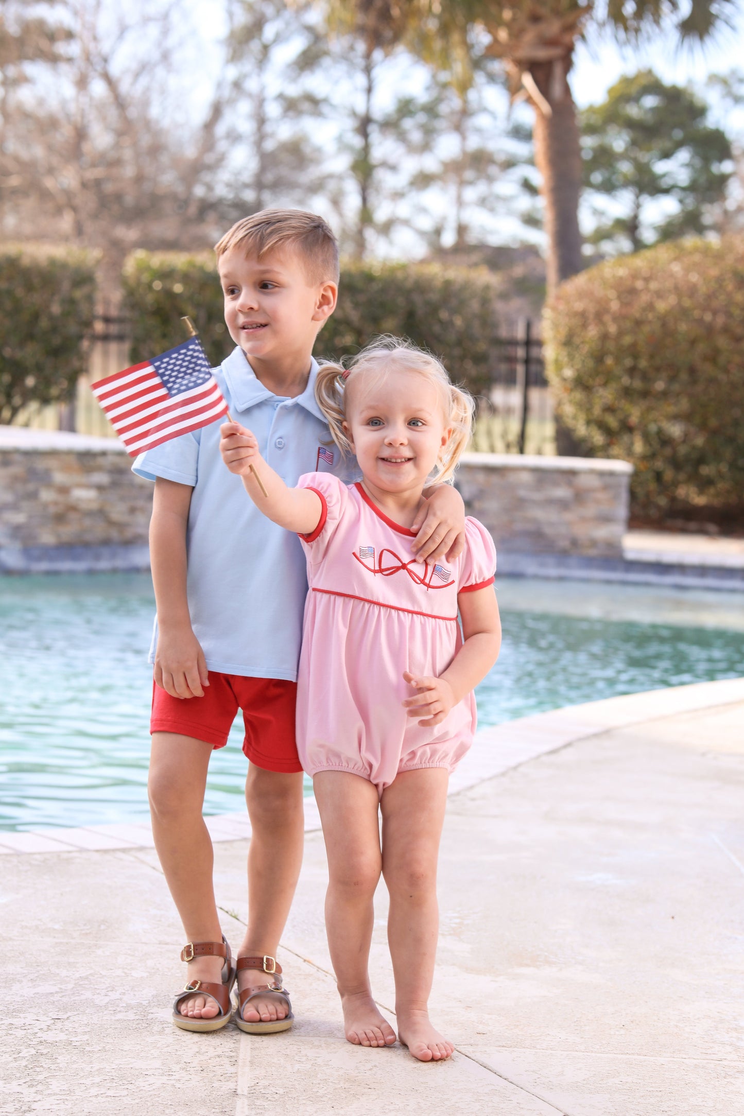 American Flag bow Bubble