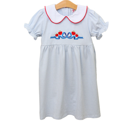 Apples and Bows Embroidery Dress