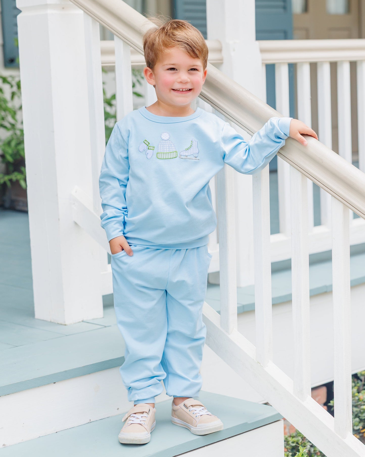 Around the Rink Jogger Set Pink and Blue