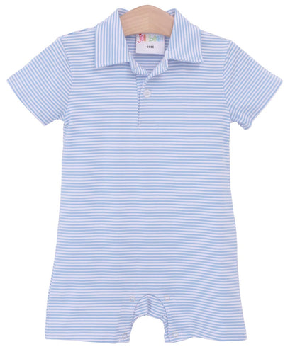 Michael Polo Romper Baby Blue