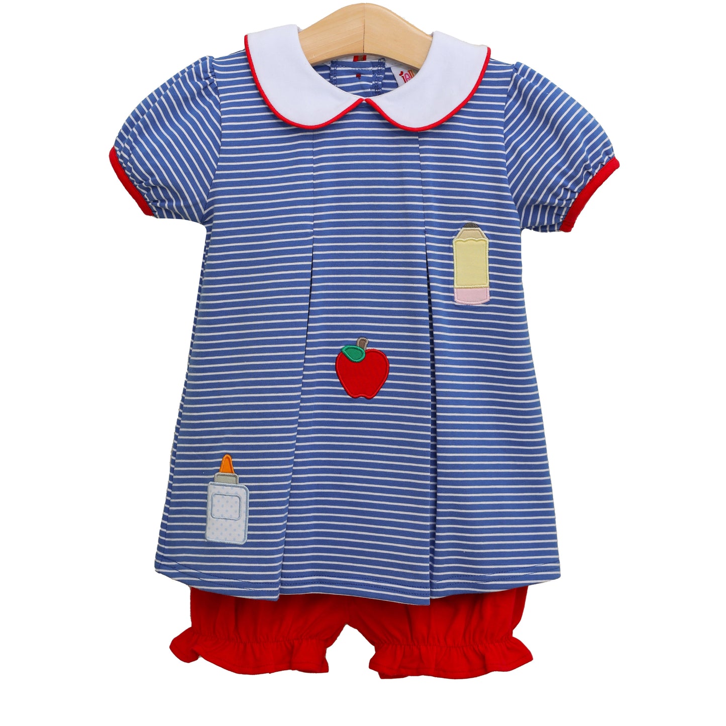 Back To School Pleat Bloomer Set