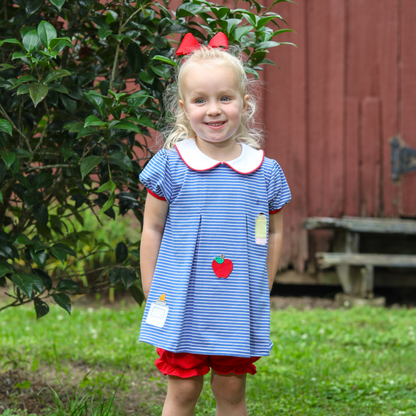 Back To School Pleat Bloomer Set