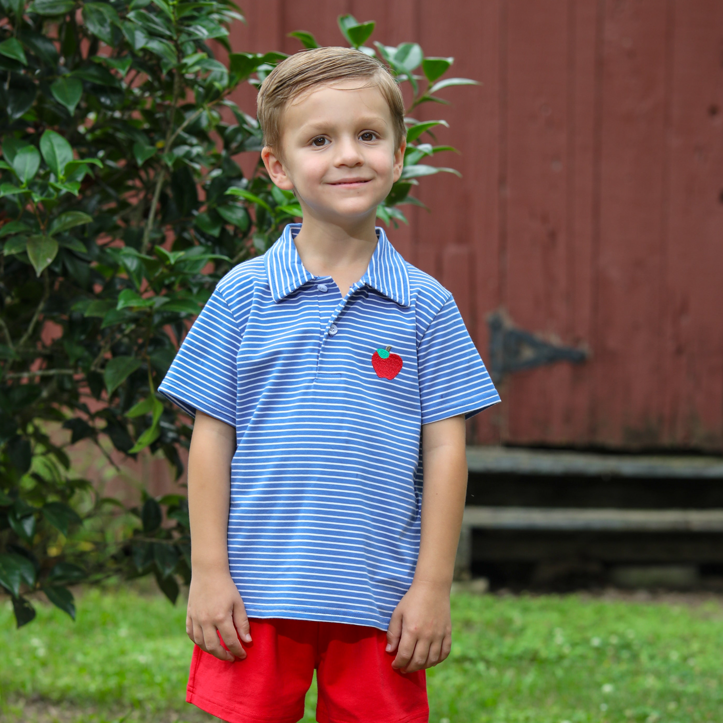 Back To School Polo Apple Embroidery 2 COLORS!