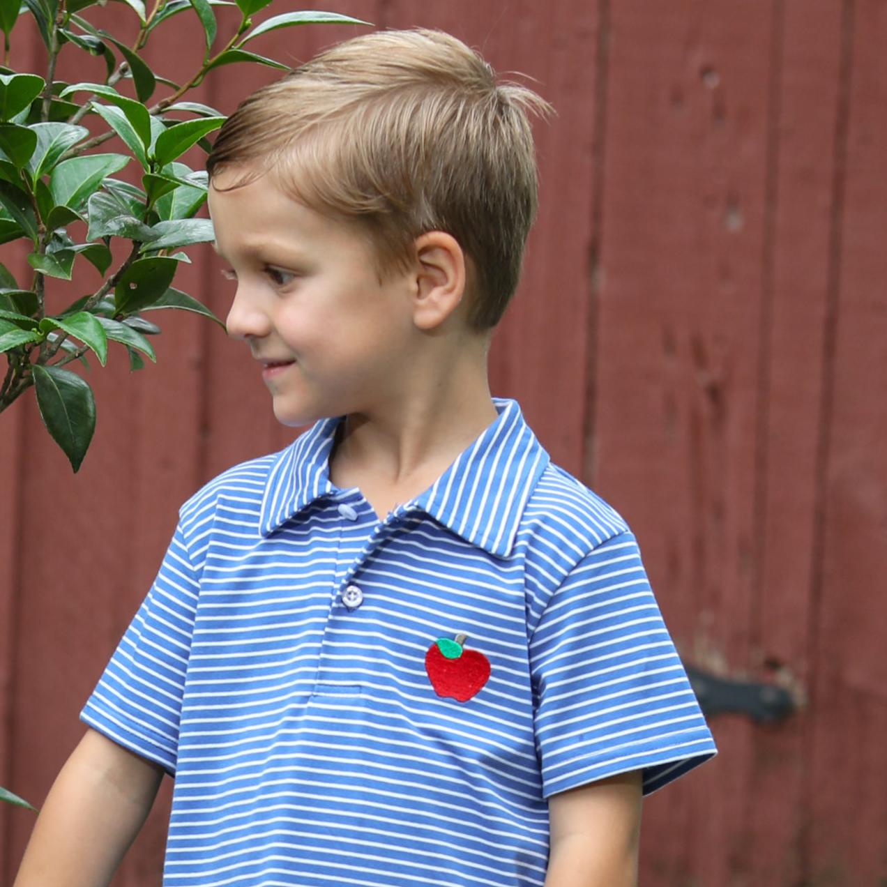 Back To School Polo Apple Embroidery 2 COLORS!