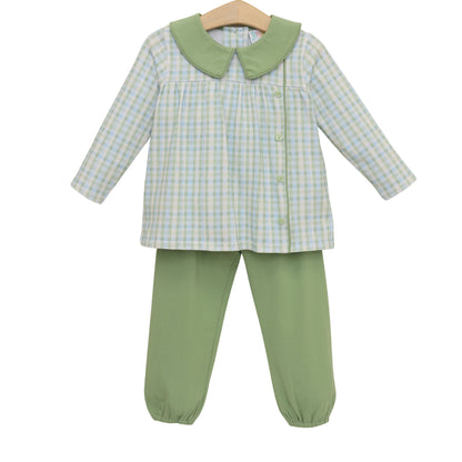 Basin Plaid Pants Set