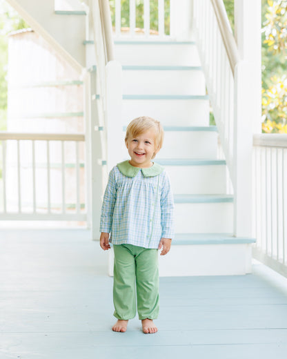 Basin Plaid Pants Set