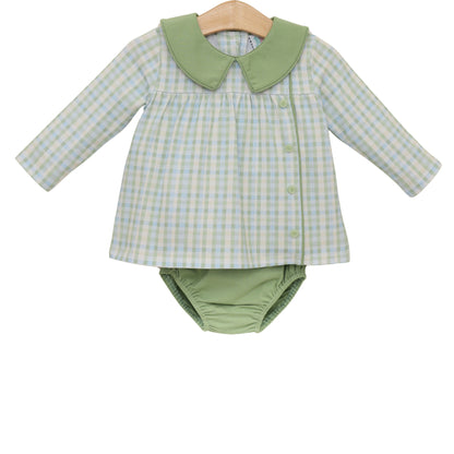 Basin Plaid Diaper Set