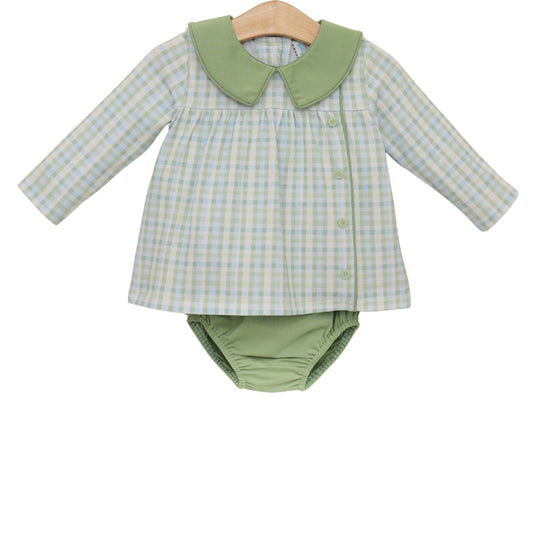 Basin Plaid Diaper Set