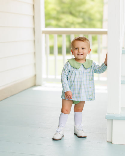 Basin Plaid Diaper Set