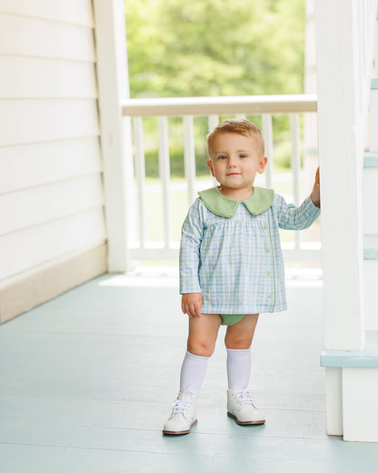 Basin Plaid Diaper Set