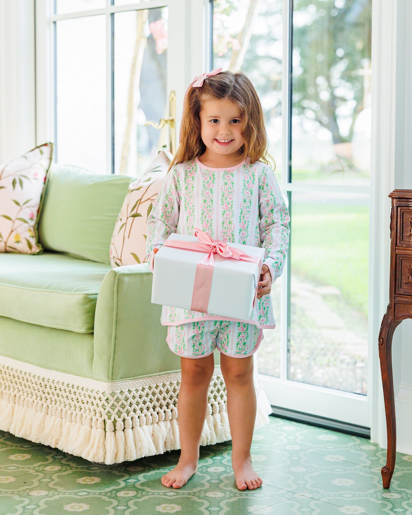 Blush and Boughs Elizabeth Shorts Set