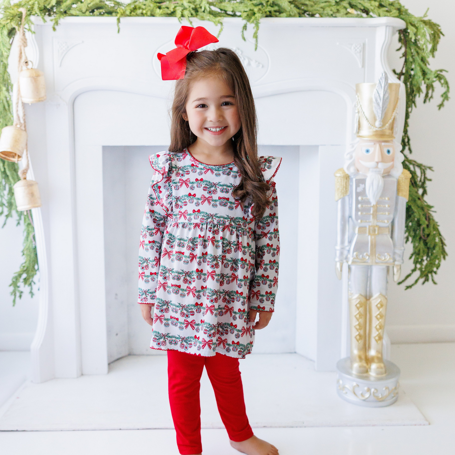 Bows and Baubles Flutter Pants Set