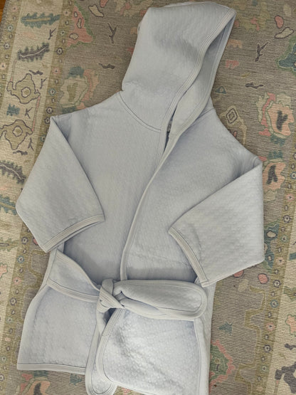 New Plush Luxury Pearl Blue Robe INFANT AND TODDLER